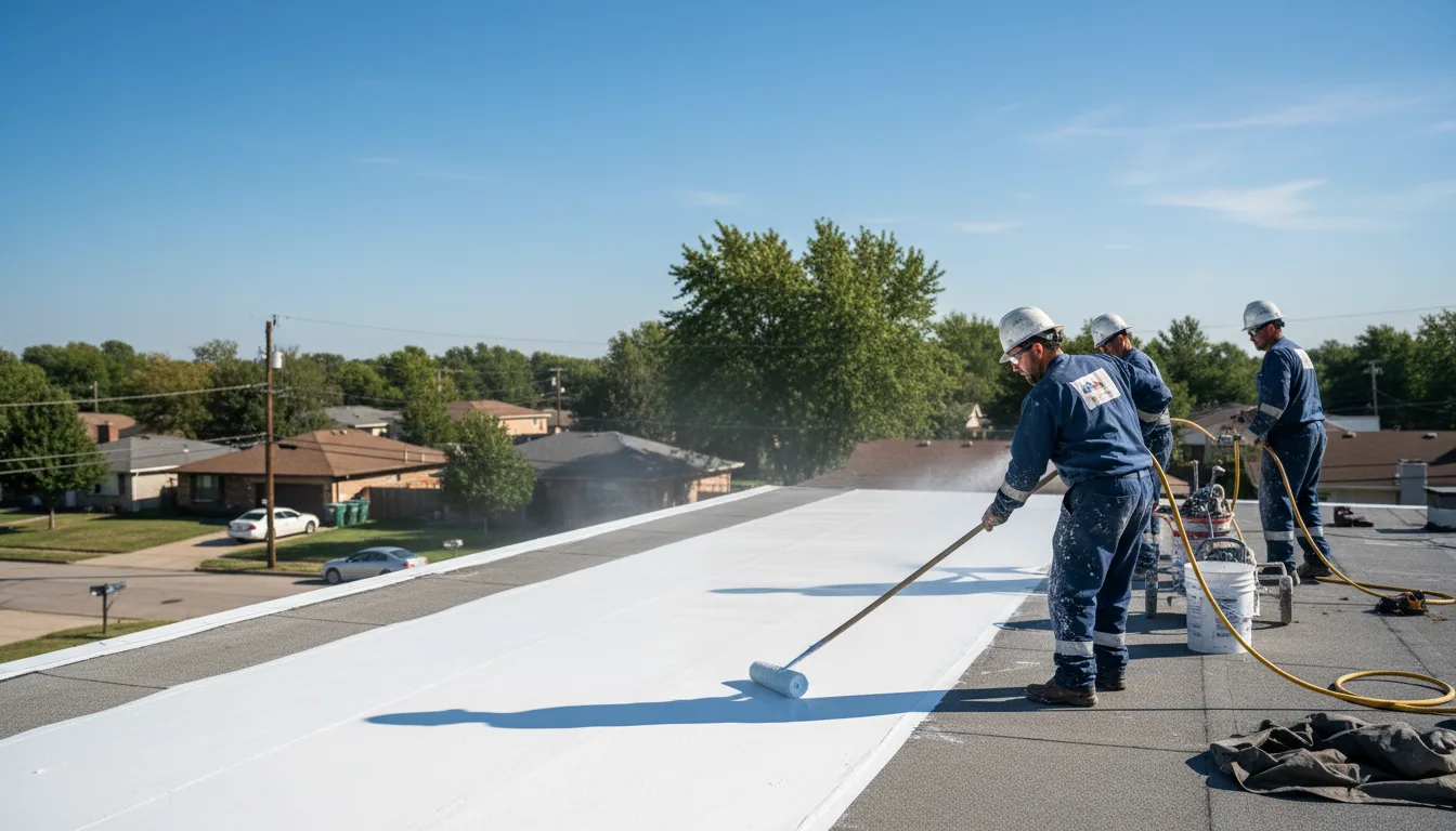 Commercial roof coating in Dahlen, ND near me
